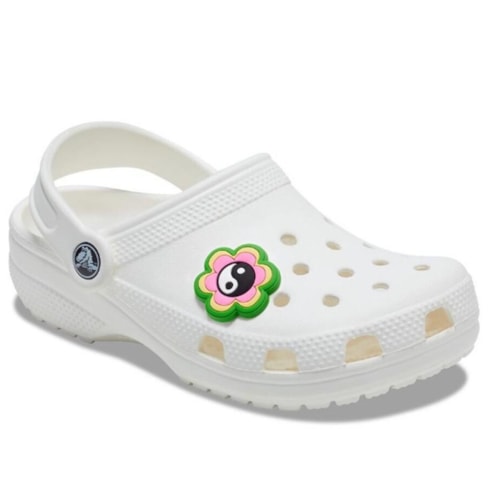 Detalhe - Jibbitz Crocs Chill Girl Flor 10009500 Verde