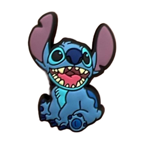 Detalhe - Jibbitz Crocs Disney Stitch 10007979 Azul