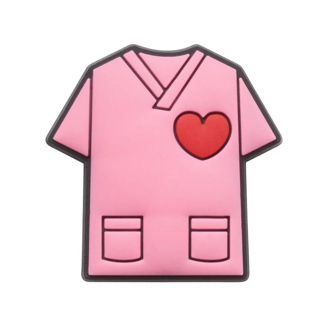 Jibbitz Crocs Heart Scrub 10009446 Rosa