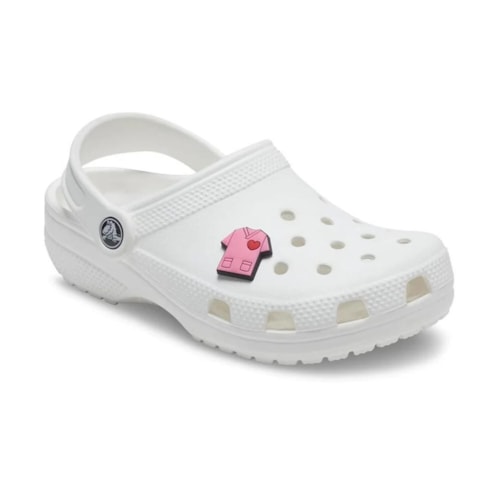 Detalhe - Jibbitz Crocs Heart Scrub 10009446 Rosa