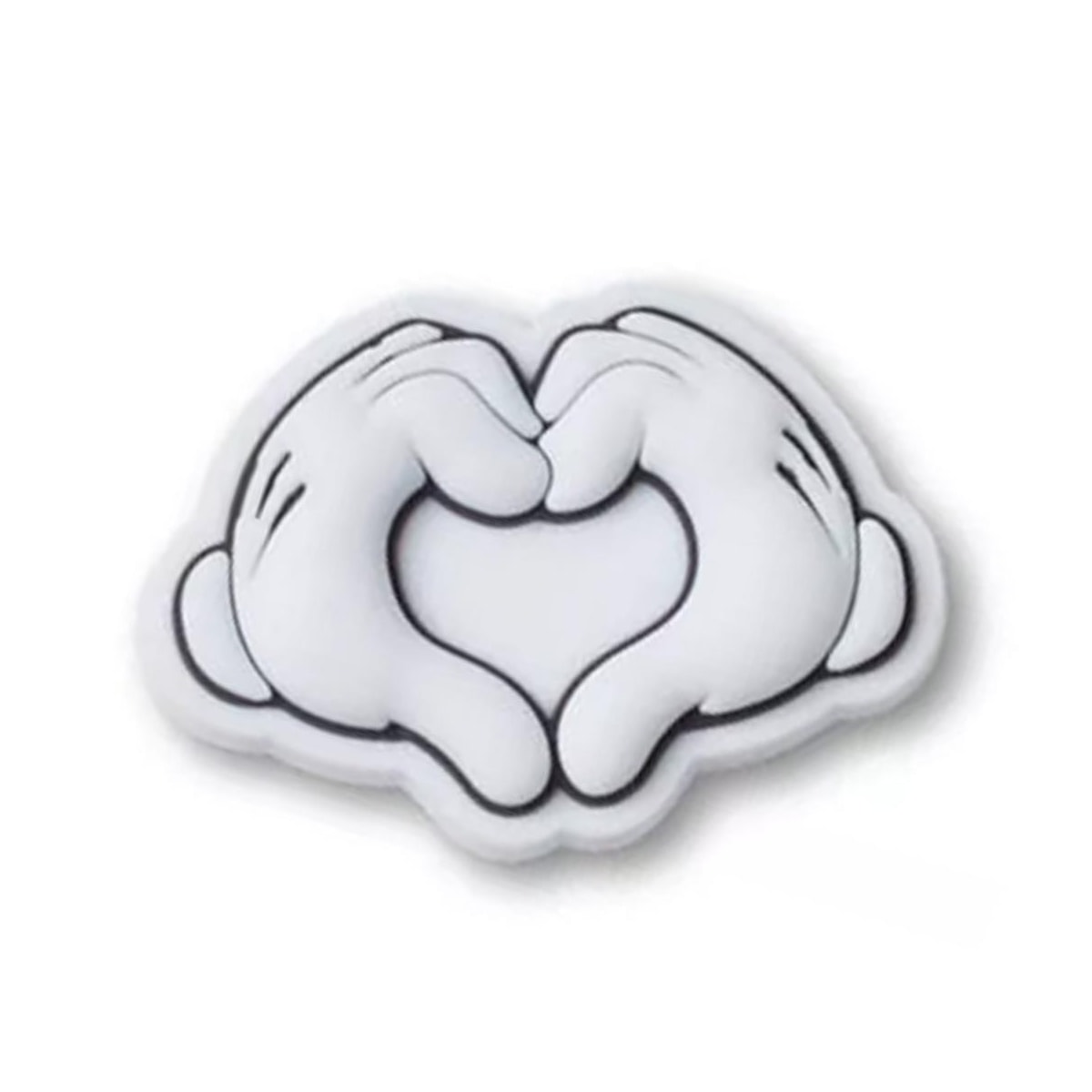 Jibbitz Crocs Minnie Dress Luva Coracao 10014479-1 Branco Jibbitz Crocs Minnie Dress Luva Coracao 10014479-1 Branco