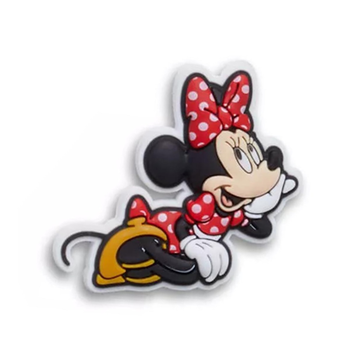 Jibbitz Crocs Minnie Dress Minnie Deitada 10014479-2 Vermelho Jibbitz Crocs Minnie Dress Minnie Deitada 10014479-2 Vermelho