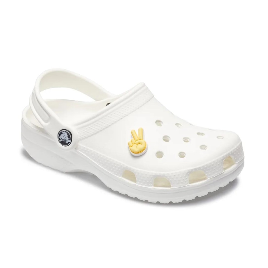 Jibbitz Crocs Peace Hand Sign 10007207 Amarelo