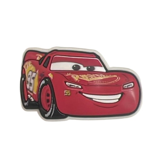 Detalhe - Jibbitz Crocs Pixar Lightning Mcqueen 10017258 Vermelho