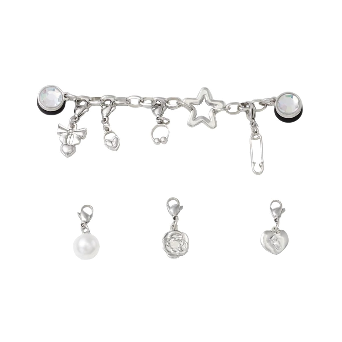 Jibbitz Crocs Removable Punk and Silver 10013672 Jibbitz Crocs Removable Punk and Silver 10013672