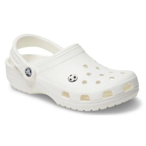 Detalhe - Jibbitz Crocs Soccer All Star Bola 10009761-1 Branco