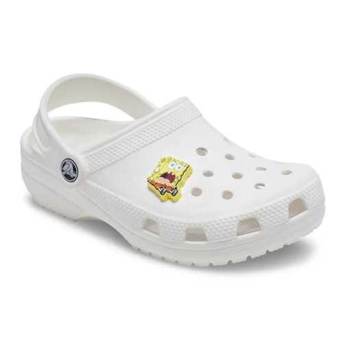 Detalhe - Jibbitz Crocs Spongebob Shock 10013557 Amarelo