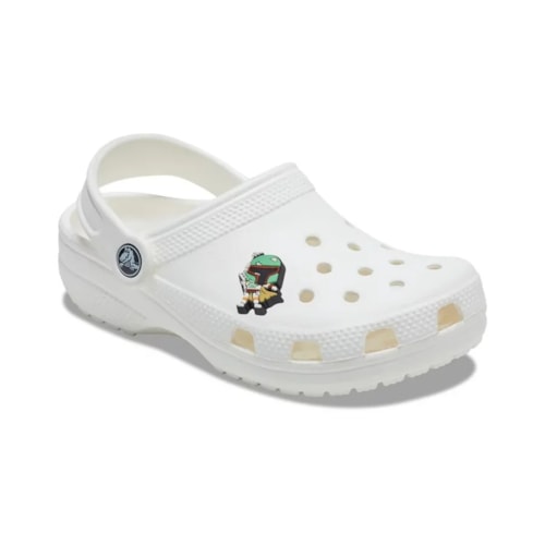 Detalhe - Jibbitz Crocs Star Wars Character 10010616 Boba Fett