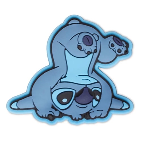 Detalhe - Jibbitz Crocs Stitch Wild 10012841 Azul