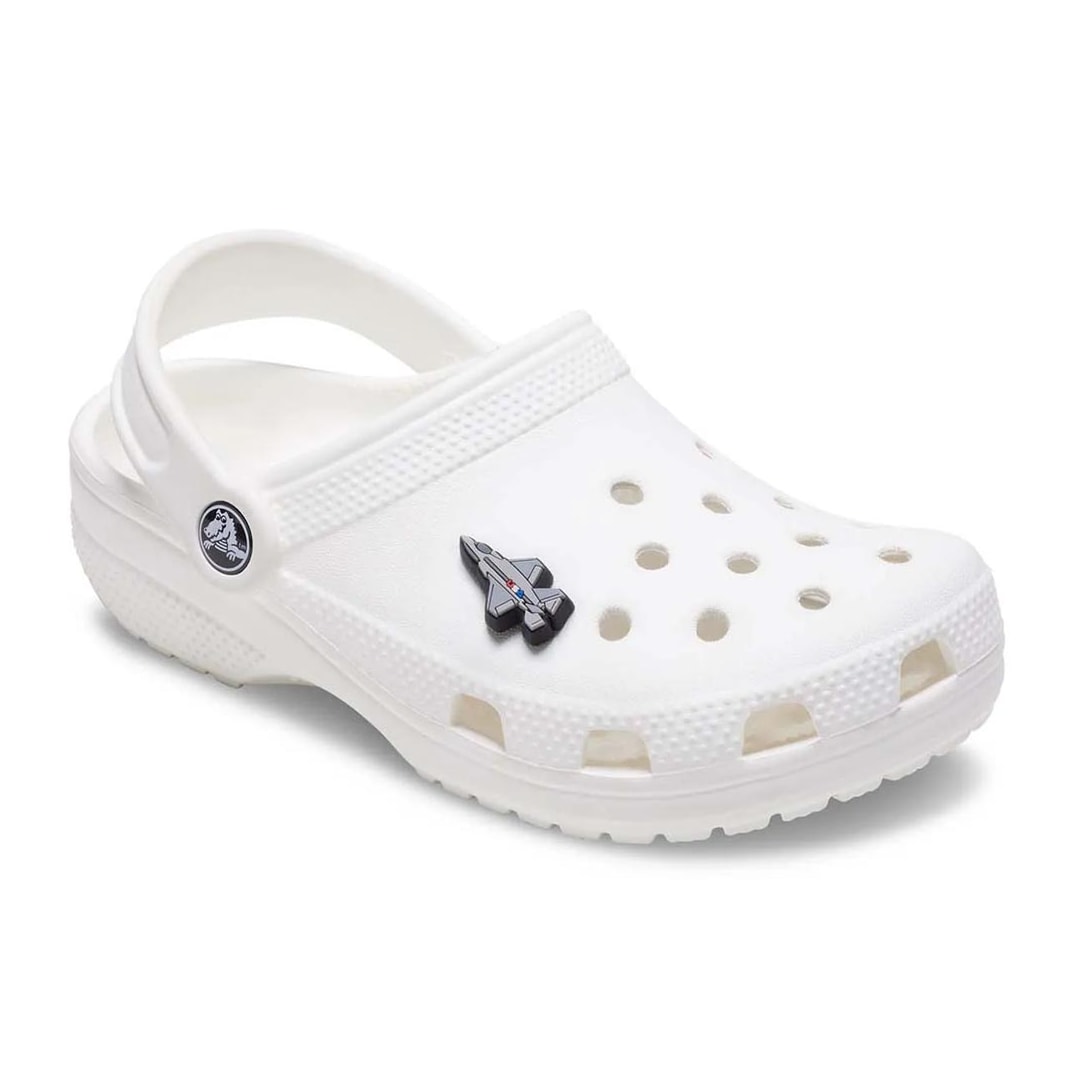 Jibbitz Crocs Usa Fighter Jet 10014591 Cinza