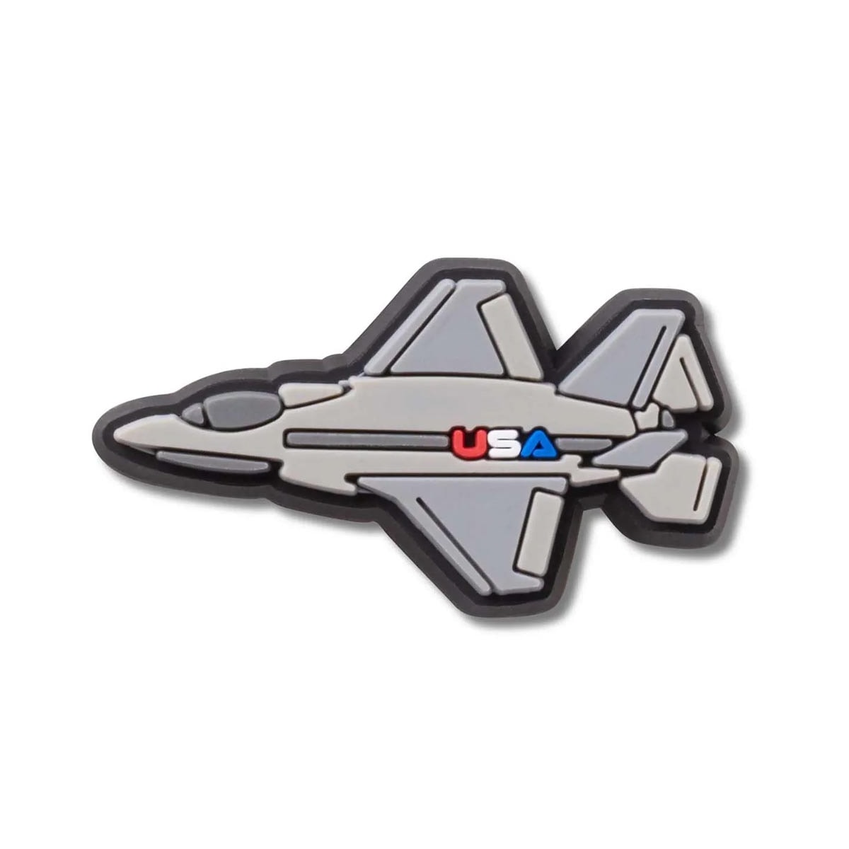 Jibbitz Crocs Usa Fighter Jet 10014591 Cinza Jibbitz Crocs Usa Fighter Jet 10014591 Cinza