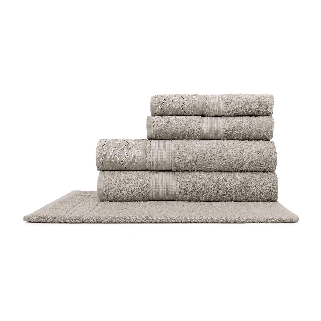 Jogo Bouton De Banho 5 Pcs Dakota Renda Fendi Jogo Bouton De Banho 5 Pcs Dakota Renda Fendi