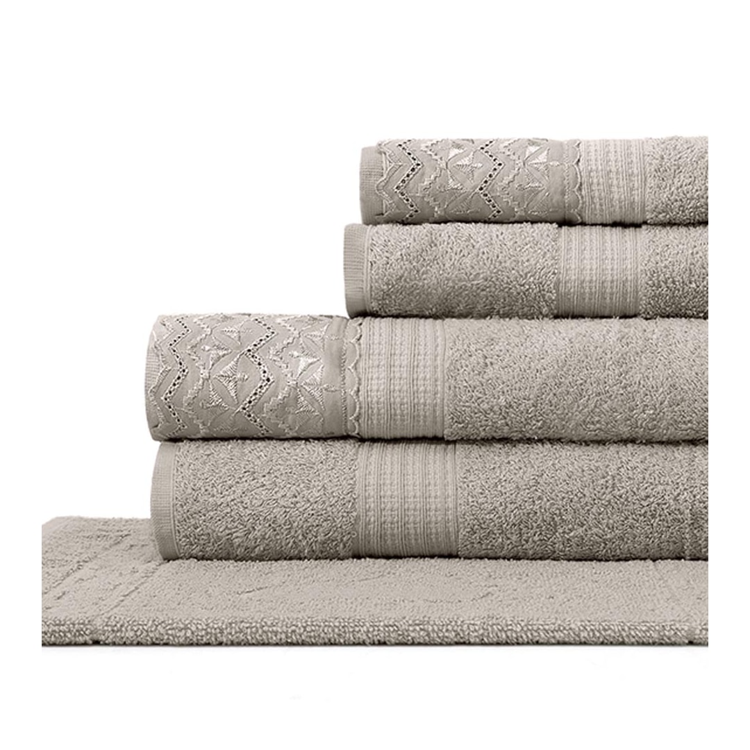 Jogo Bouton De Banho 5 Pcs Dakota Renda Fendi