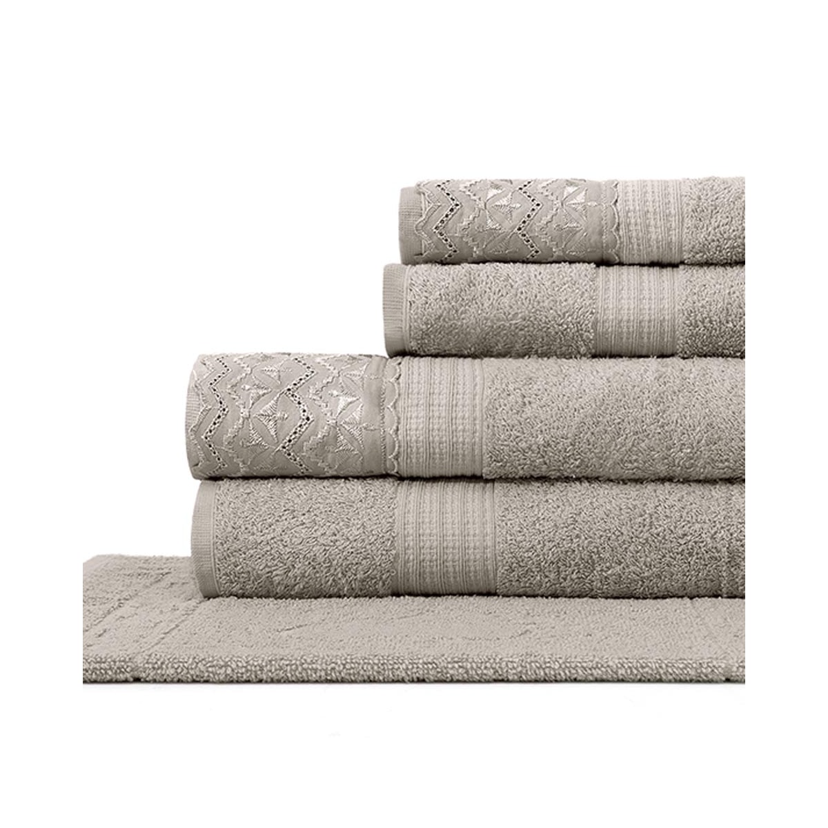 Jogo Bouton De Banho 5 Pcs Dakota Renda Fendi