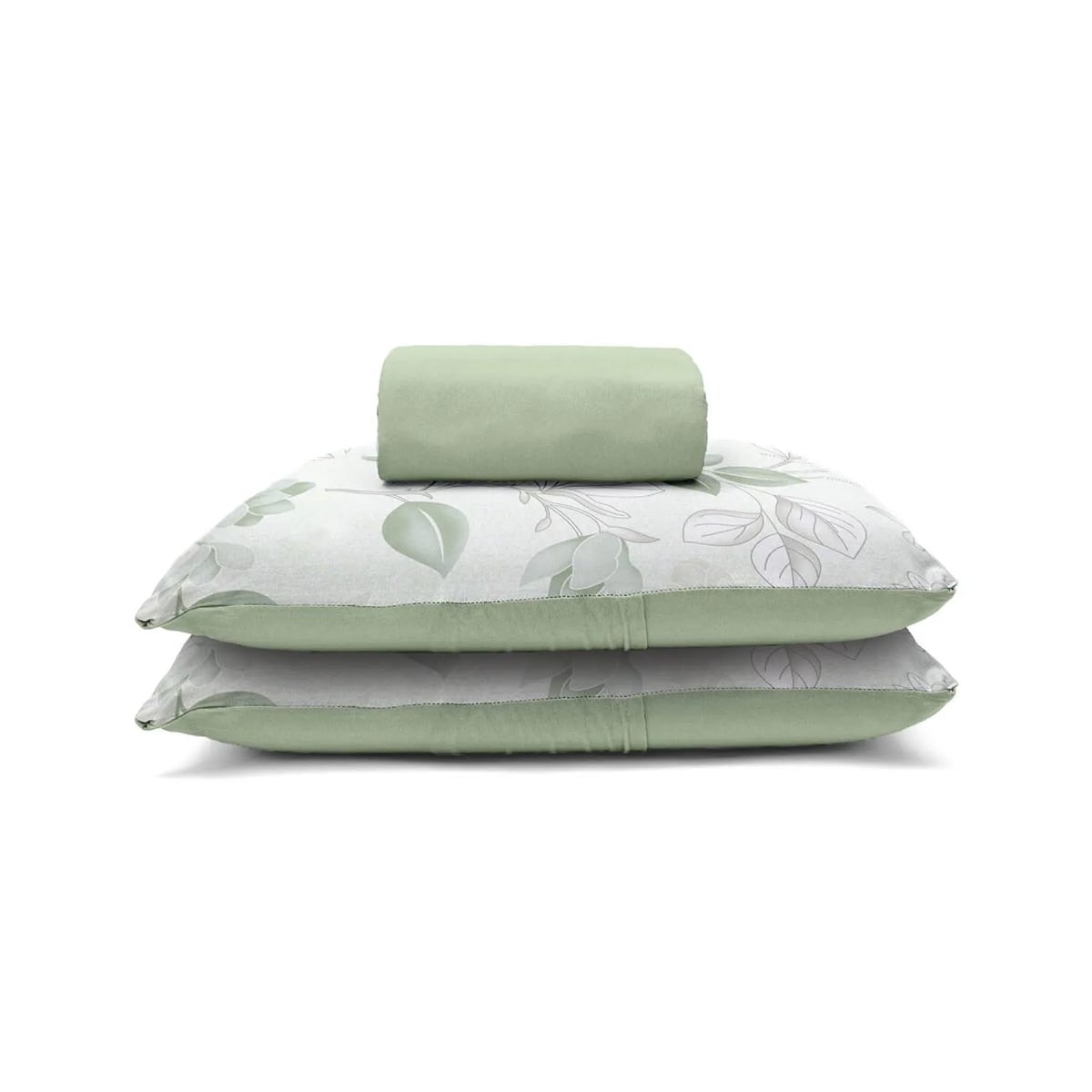 Jogo Bouton Lençol Casal 3 Peças Rolinho Dominique Verde Jogo Bouton Lençol Casal 3 Peças Rolinho Dominique Verde