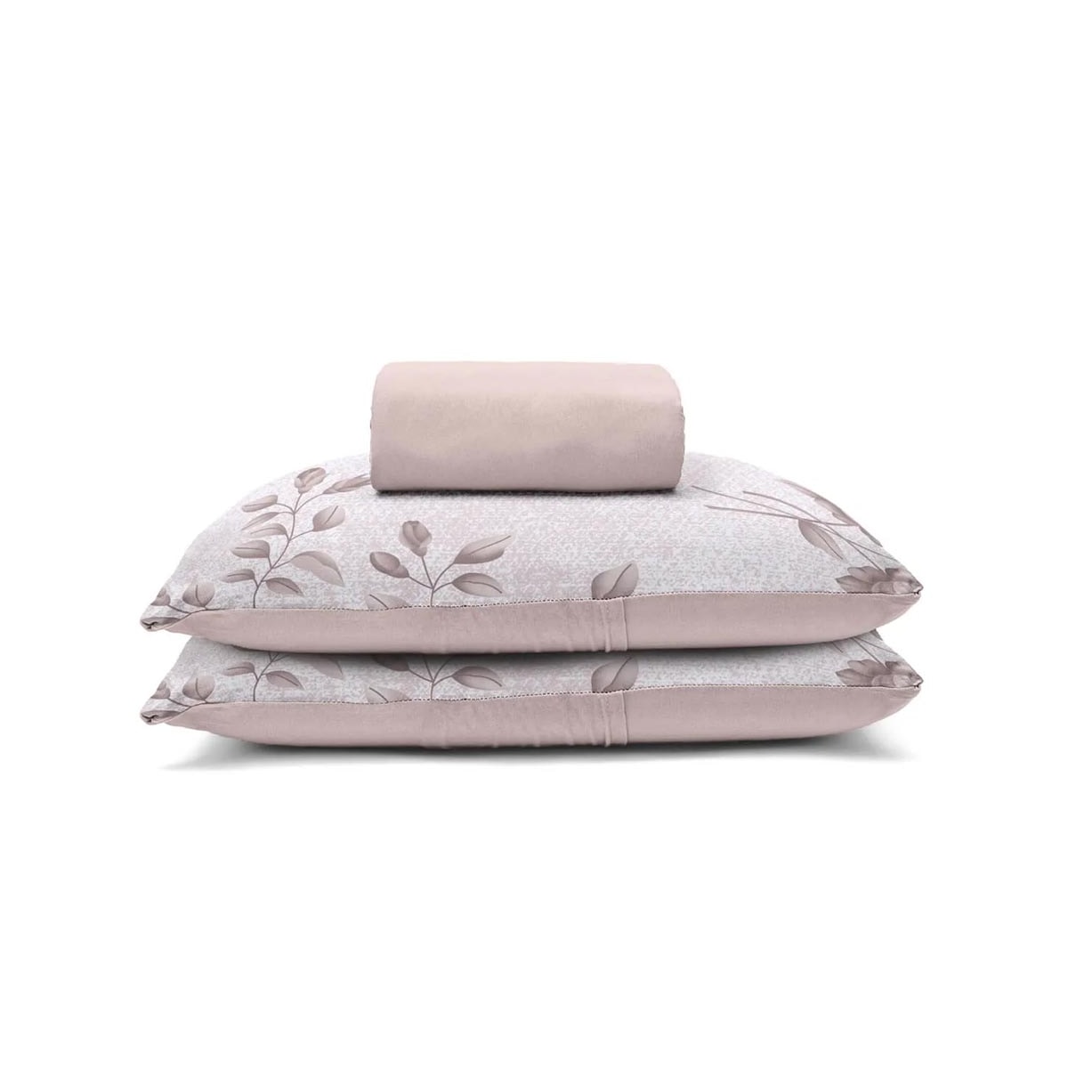 Jogo Bouton Lençol Casal 3 Peças Rolinho Helena Rose