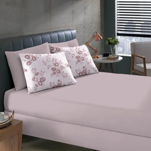 Jogo Bouton Lençol King 3 Peças Rolinho Helena Rose