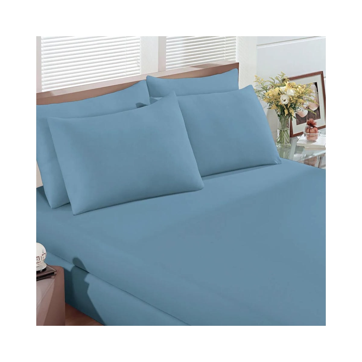 Jogo Bouton Lençol King 3 Peças Rolinho Jeans Jogo Bouton Lençol King 3 Peças Rolinho Jeans