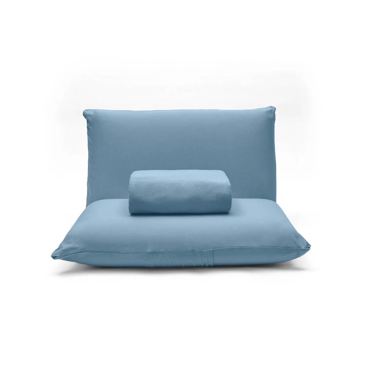 Jogo Bouton Lençol King 3 Peças Rolinho Jeans