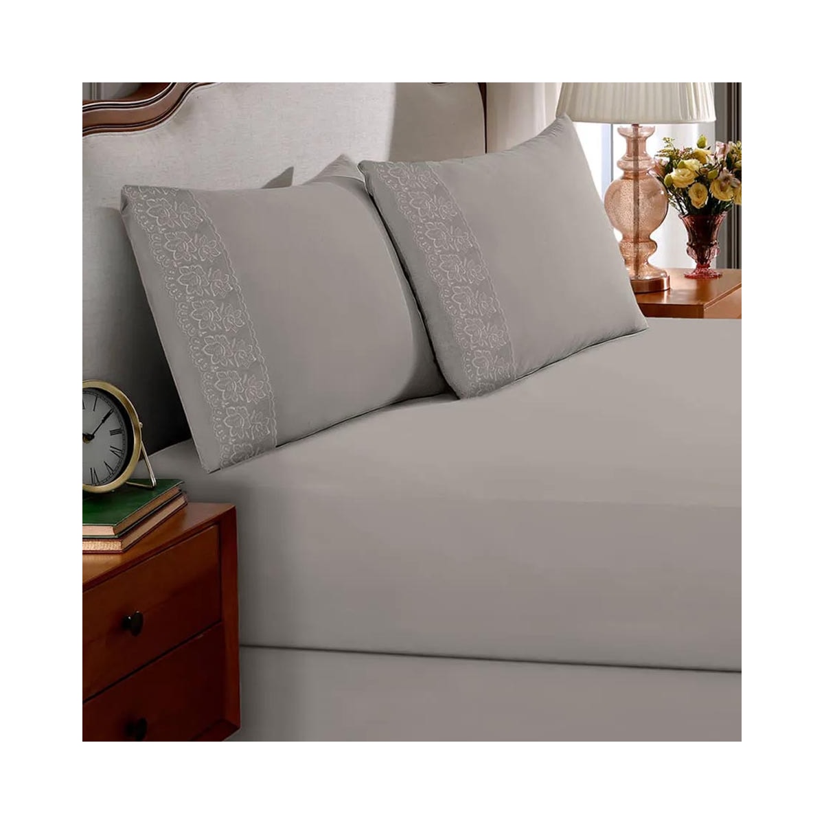 Jogo Bouton Lençol King 3 Peças Sonata Milka Fendi