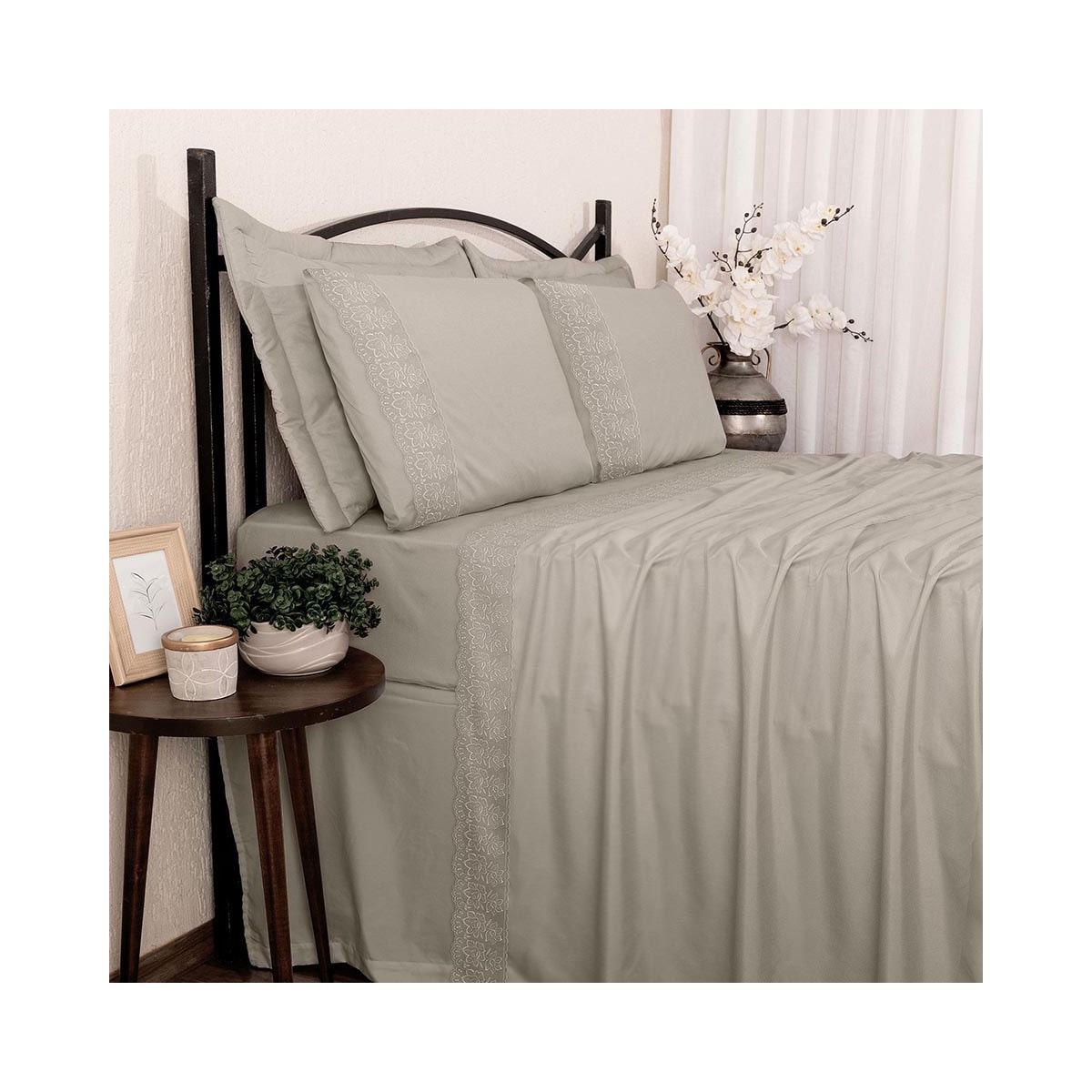 Jogo Bouton Lençol King 4 Peças Sonata Milka Fendi Jogo Bouton Lençol King 4 Peças Sonata Milka Fendi