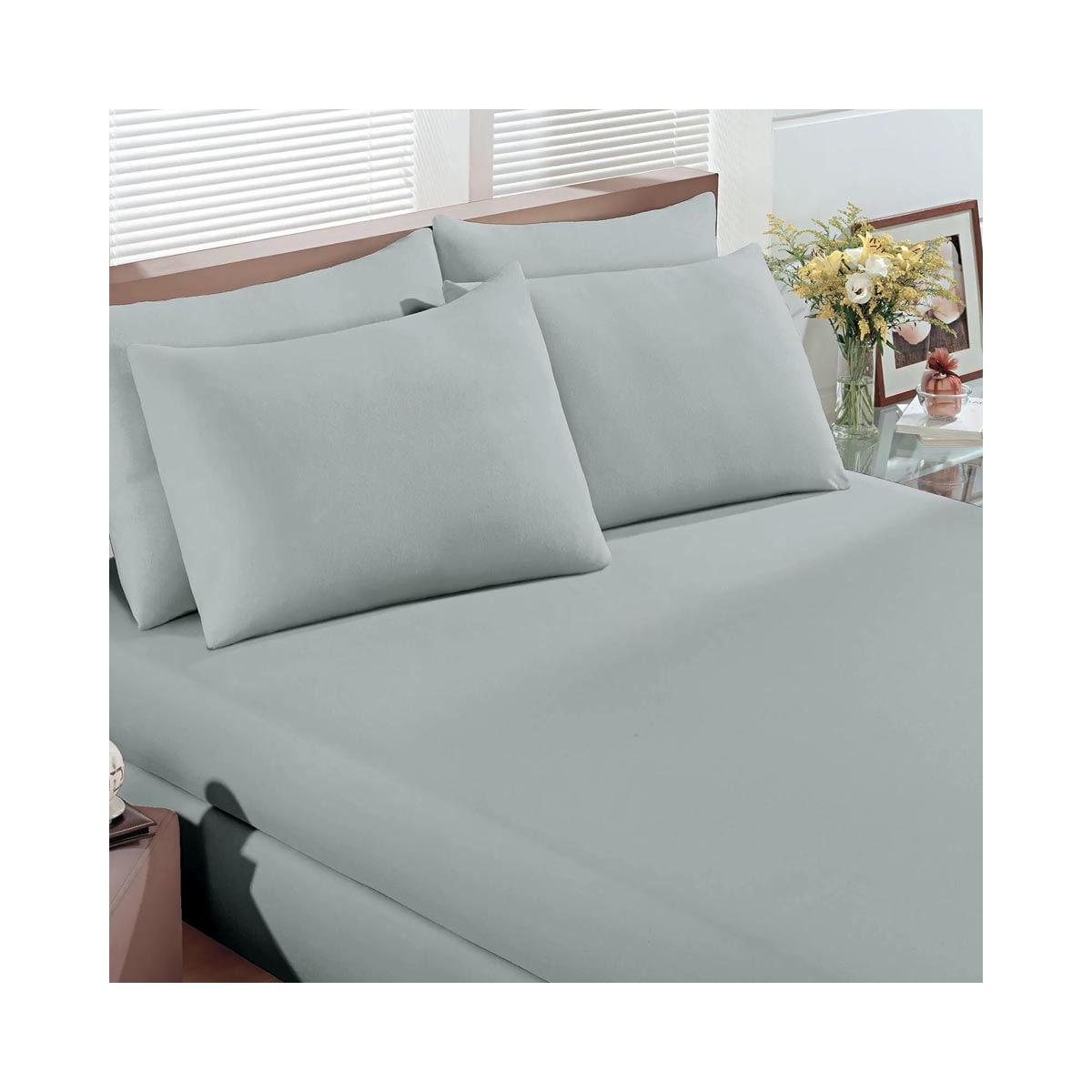 Jogo Bouton Lençol Queen 3 Peças Rolinho Prata Jogo Bouton Lençol Queen 3 Peças Rolinho Prata