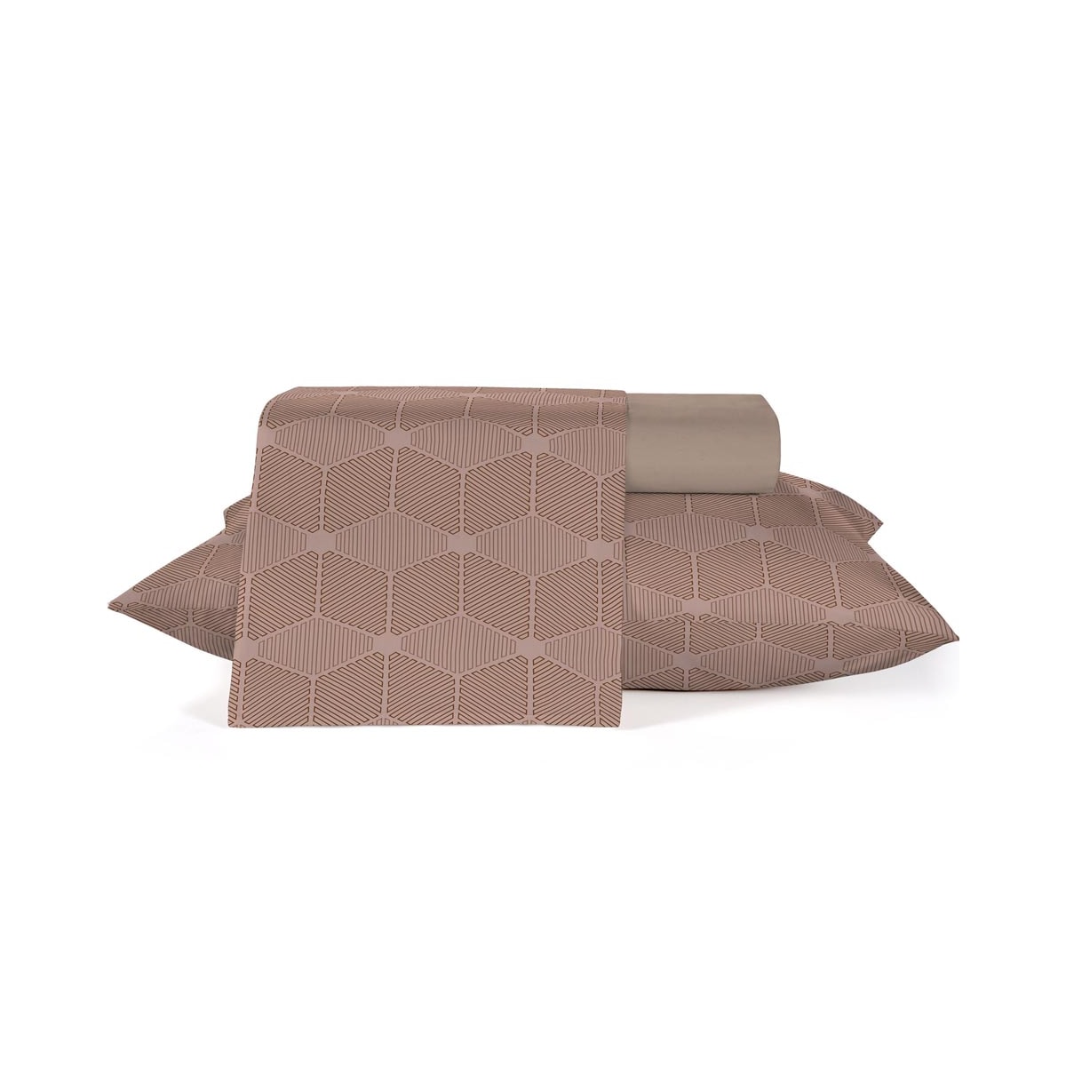 Jogo Teka De Lençol Casal 3 Peças Diamante Bege Jogo Teka De Lençol Casal 3 Peças Diamante Bege