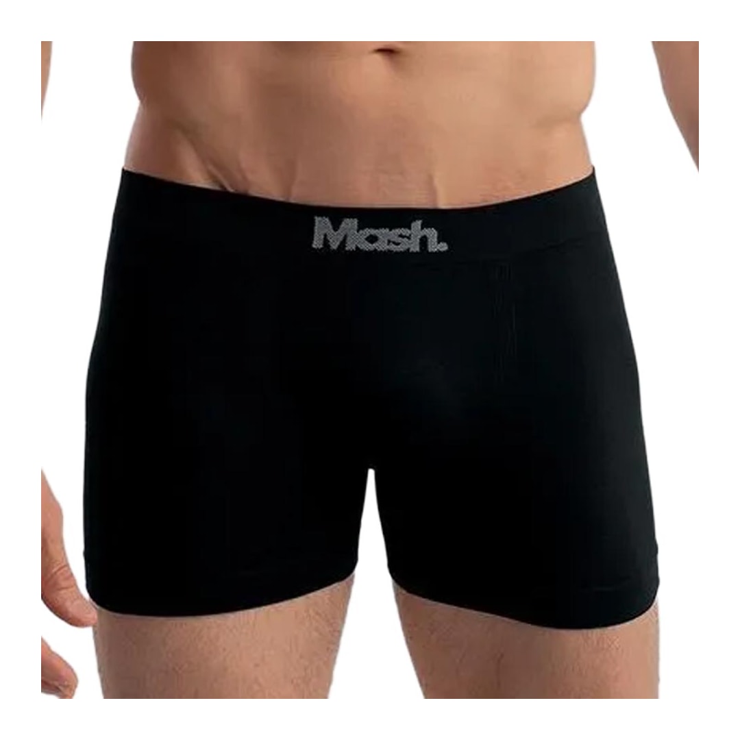 Kit 2 Cueca Mash Boxer S/costura 711.01 Preto/Branco Kit 2 Cueca Mash Boxer S/costura 711.01 Preto/Branco