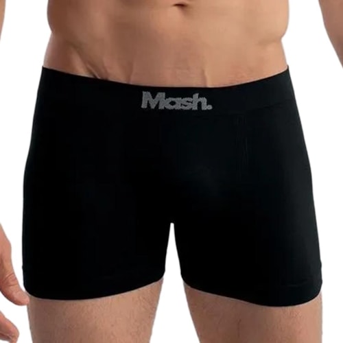 Detalhe - Kit 2 Cueca Mash Boxer S/costura 711.01 Preto/Branco