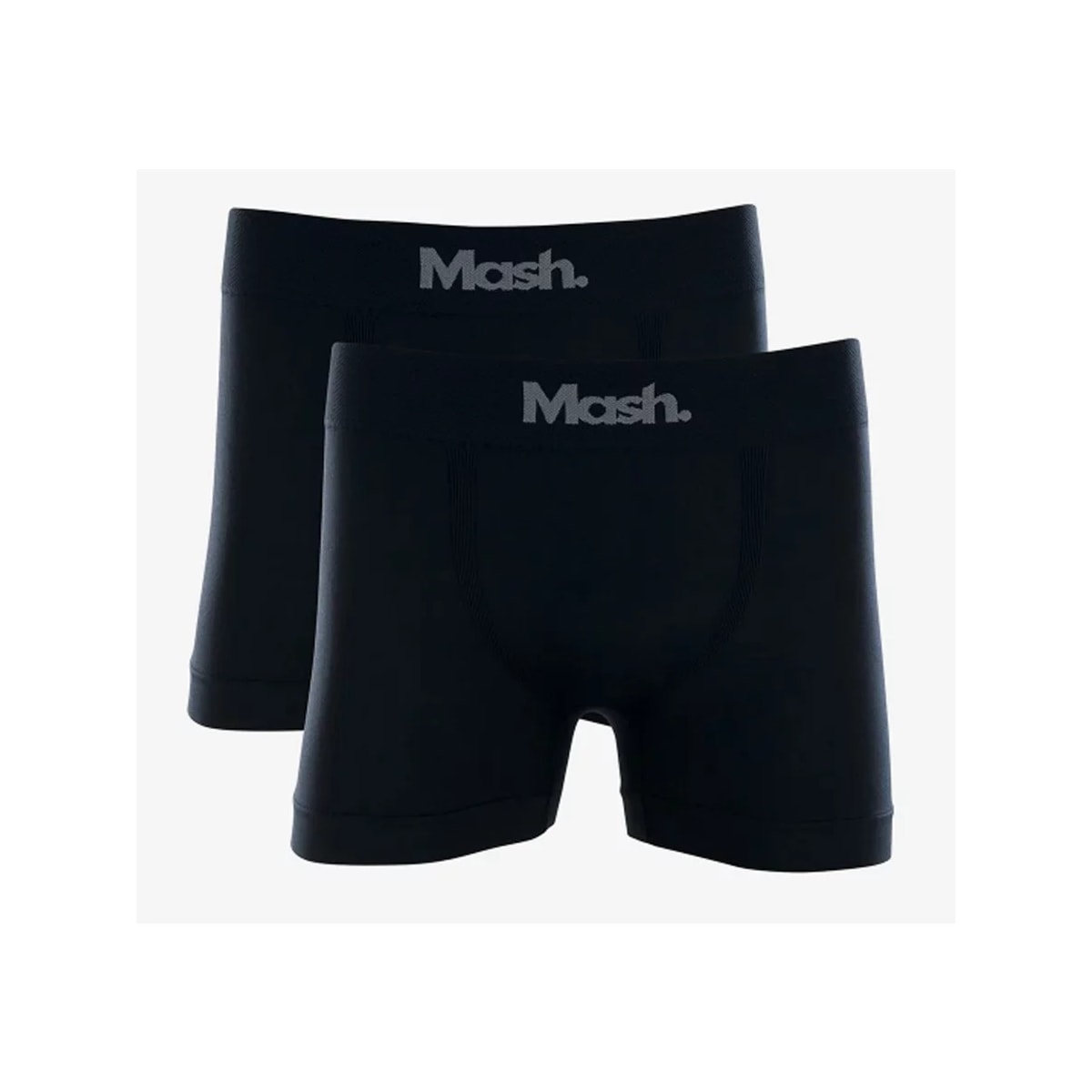 Kit 2 Cueca Mash Boxer S/costura 711.01 Preto/Preto Kit 2 Cueca Mash Boxer S/costura 711.01 Preto/Preto
