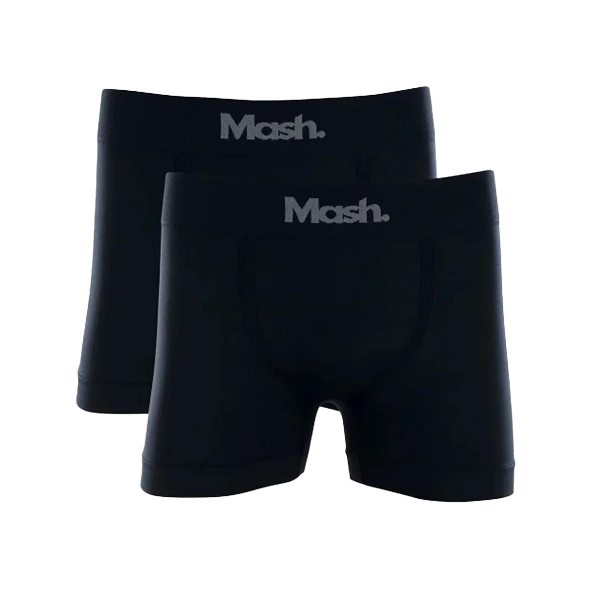 Kit 2 Cueca Mash Boxer S/costura 711.01 Preto/Preto Kit 2 Cueca Mash Boxer S/costura 711.01 Preto/Preto