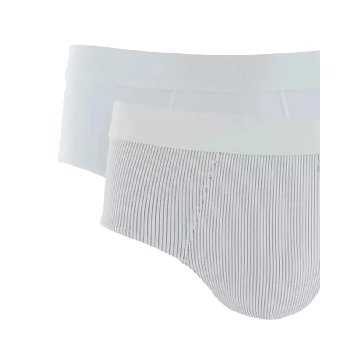 Kit 2 Cueca Mash  Slip Microfibra 151.02 Branco/Branco