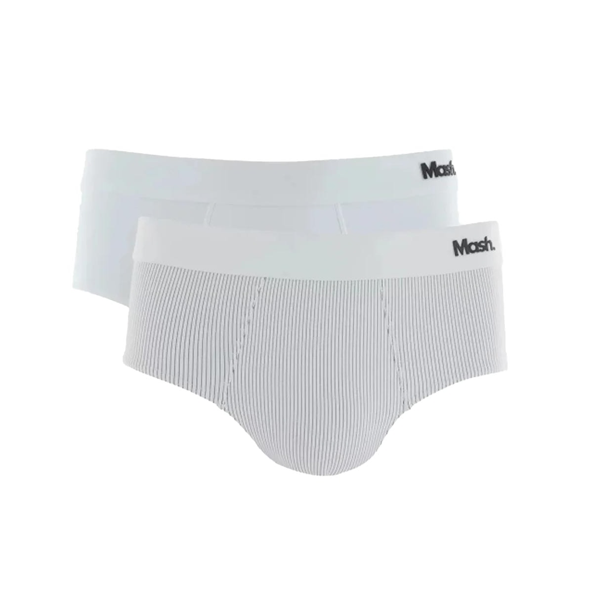 Kit 2 Cueca Mash Slip Microfibra 151.02 Branco/Branco Kit 2 Cueca Mash Slip Microfibra 151.02 Branco/Branco