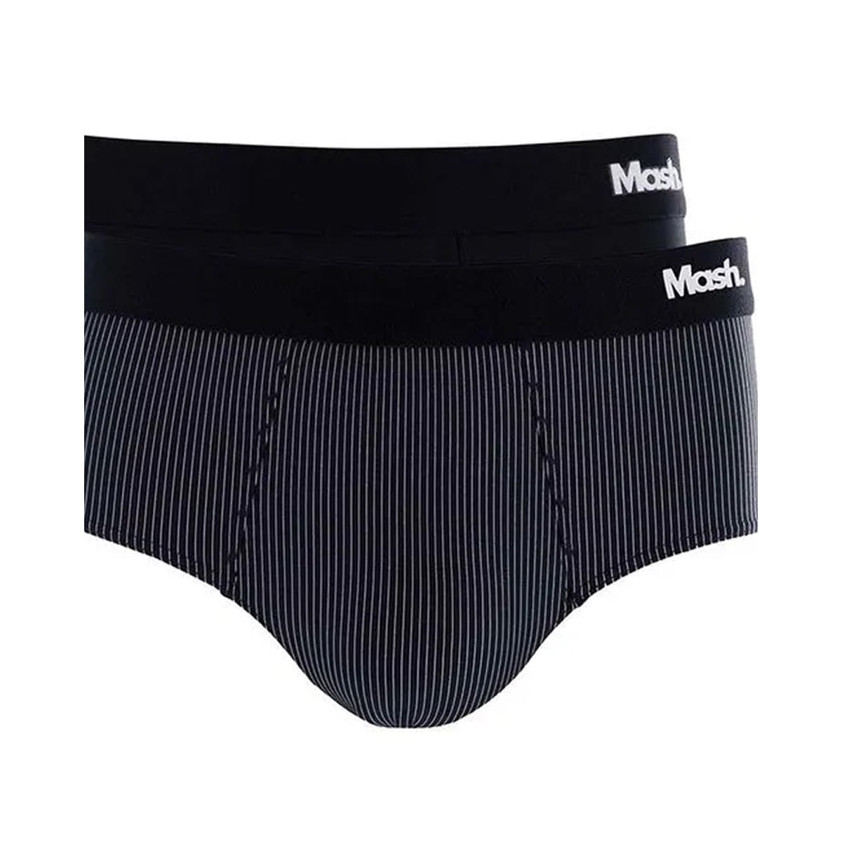 Kit 2 Cueca Mash Slip Microfibra 151.02 Cinza