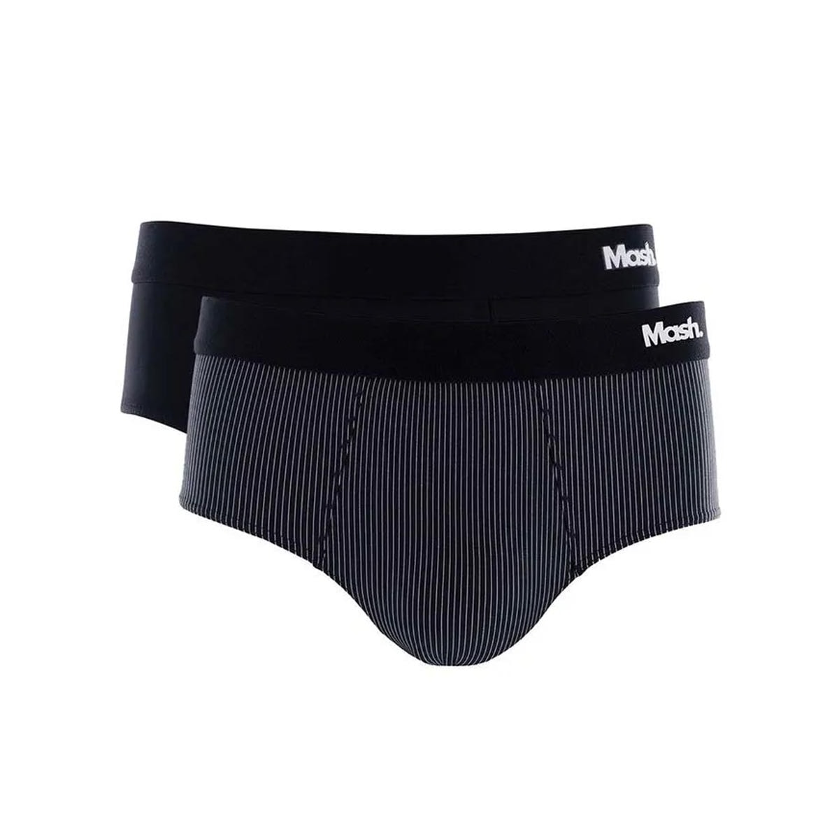 Kit 2 Cueca Mash Slip Microfibra 151.02 Cinza Kit 2 Cueca Mash Slip Microfibra 151.02 Cinza