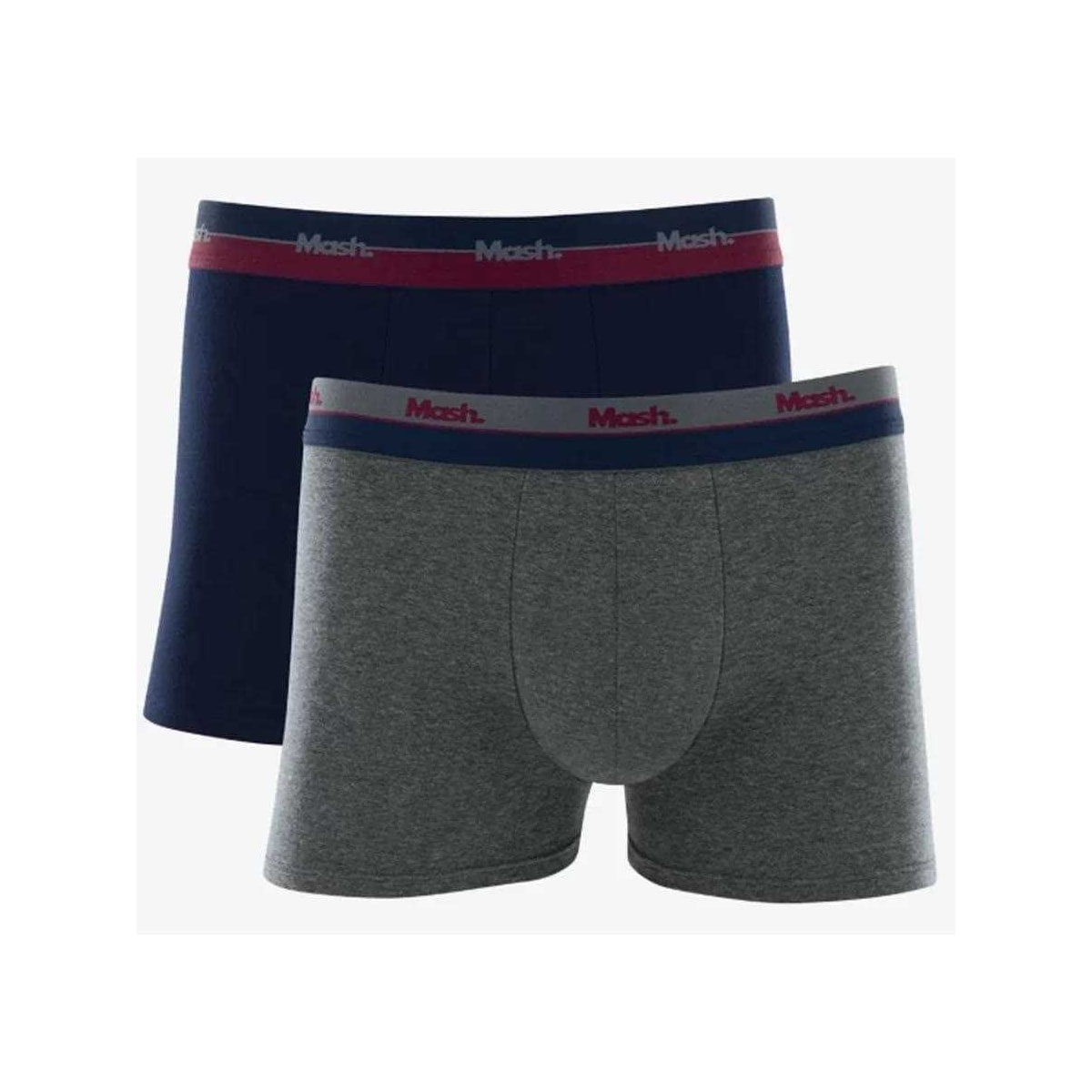 Kit 2 Cuecas Mash Boxer Basica 110.30 Azul/Cinza Kit 2 Cuecas Mash Boxer Basica 110.30 Azul/Cinza