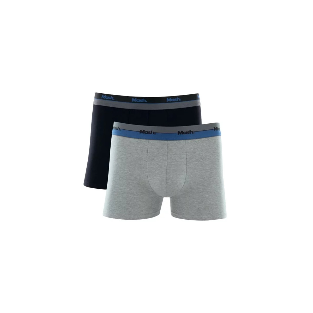 Kit 2 Cuecas Mash Boxer Basica 110.30 Preto/Cinza Kit 2 Cuecas Mash Boxer Basica 110.30 Preto/Cinza