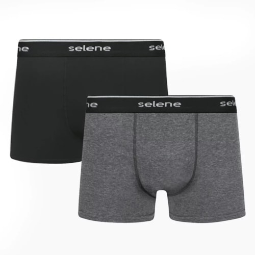 Kit 2 Cuecas Selene Boxer 95% algodao 11450