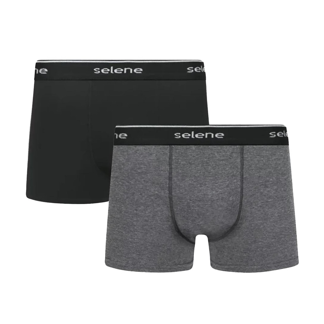 Kit 2 Cuecas Selene Boxer 95% algodao 11450