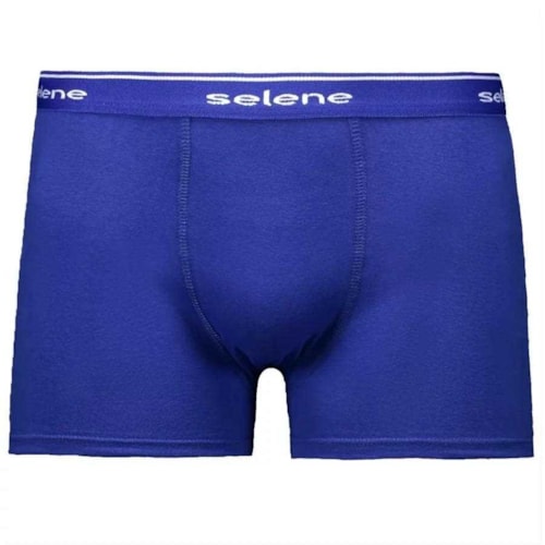 Kit 2 Cuecas Selene Boxer 95% algodao 11450 Azul/Preto