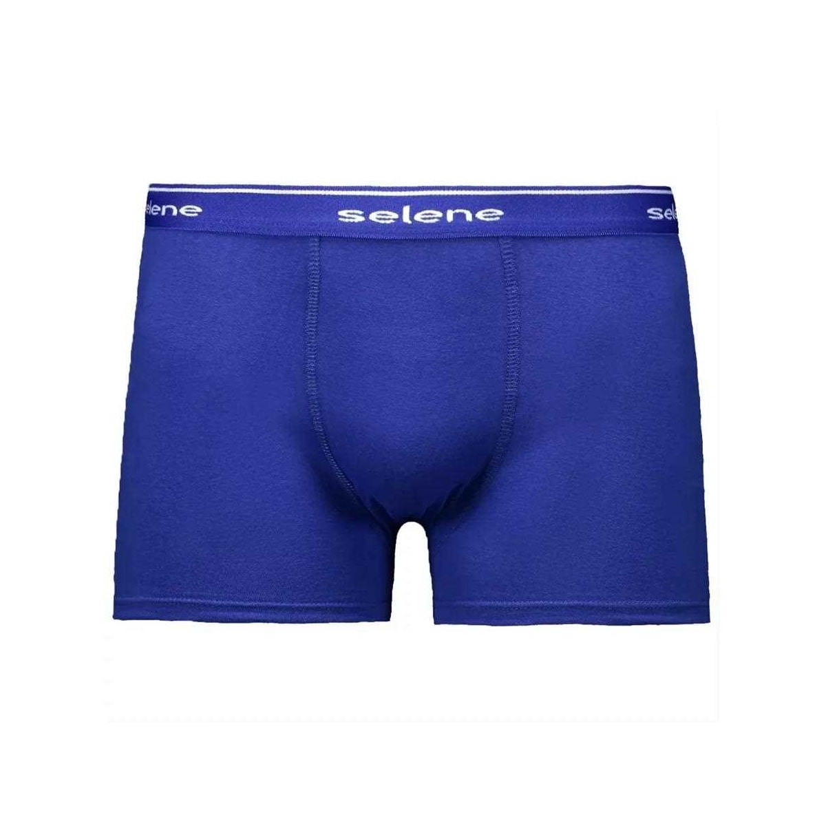 Kit 2 Cuecas Selene Boxer 95% algodao 11450 Azul/Preto Kit 2 Cuecas Selene Boxer 95% algodao 11450 Azul/Preto