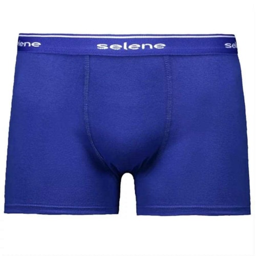 Detalhe - Kit 2 Cuecas Selene Boxer 95% algodao 11450 Azul/Preto