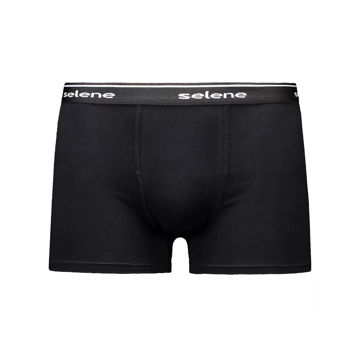 Kit 2 Cuecas Selene Boxer 95% algodao 11450 Azul/Preto Kit 2 Cuecas Selene Boxer 95% algodao 11450 Azul/Preto