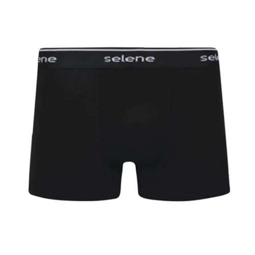 Kit 2 Cuecas Selene Boxer 95% algodao 11450 Preto/Bordo