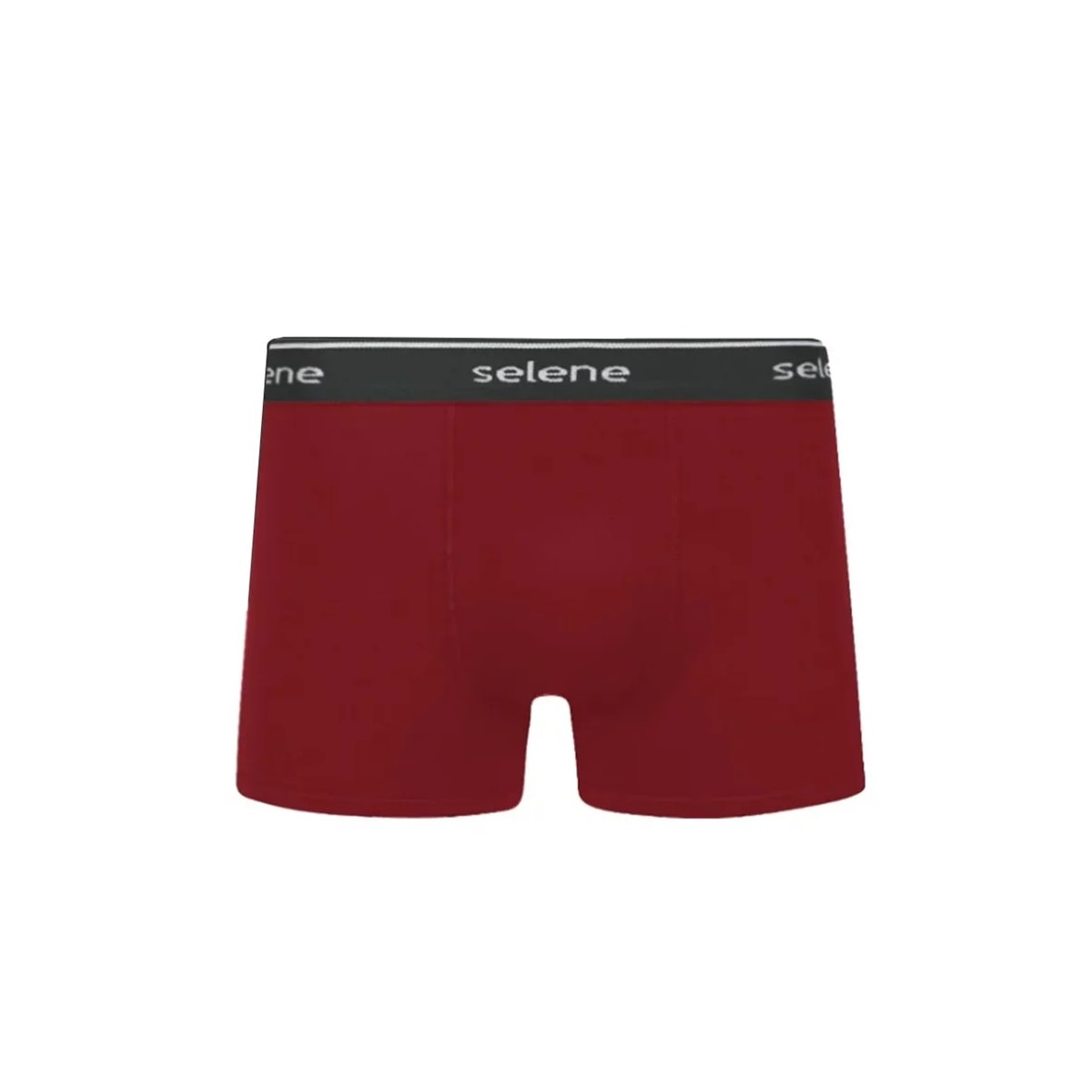 Kit 2 Cuecas Selene Boxer 95% algodao 11450 Preto/Bordo