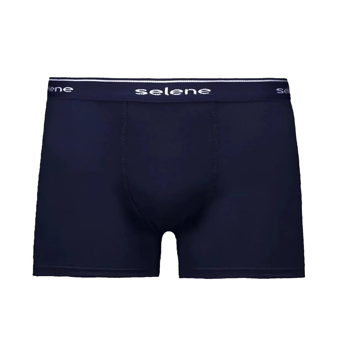 Kit 2 Cuecas Selene Boxer 95% algodao 11450 Preto/Marinho