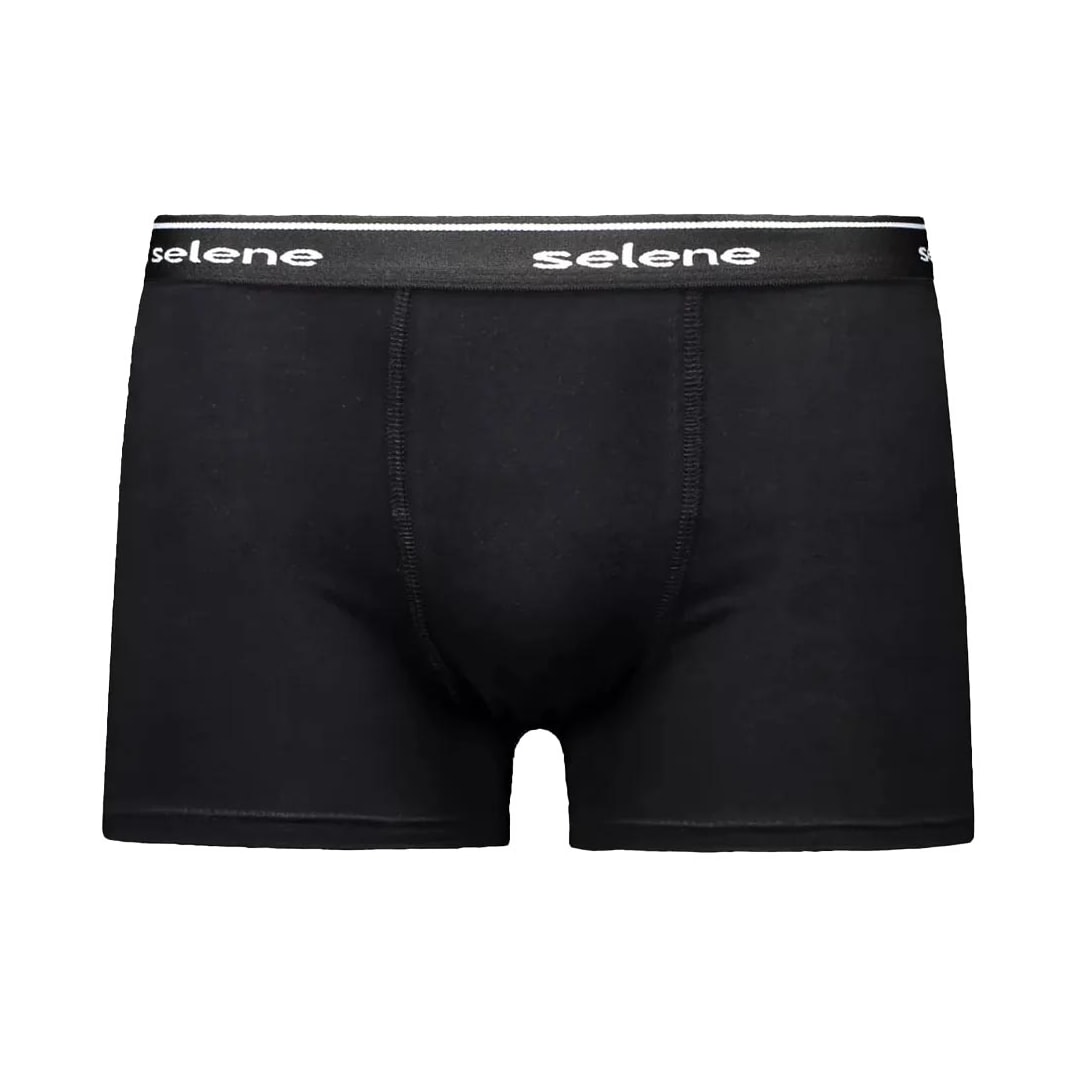Kit 2 Cuecas Selene Boxer 95% algodao 11450 Preto/Marinho