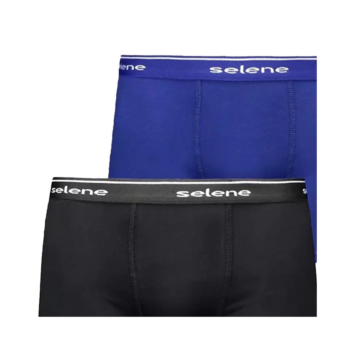 Kit 2 Cuecas Selene Boxer 95% algodao 11450 Royal/Preto Kit 2 Cuecas Selene Boxer 95% algodao 11450 Royal/Preto