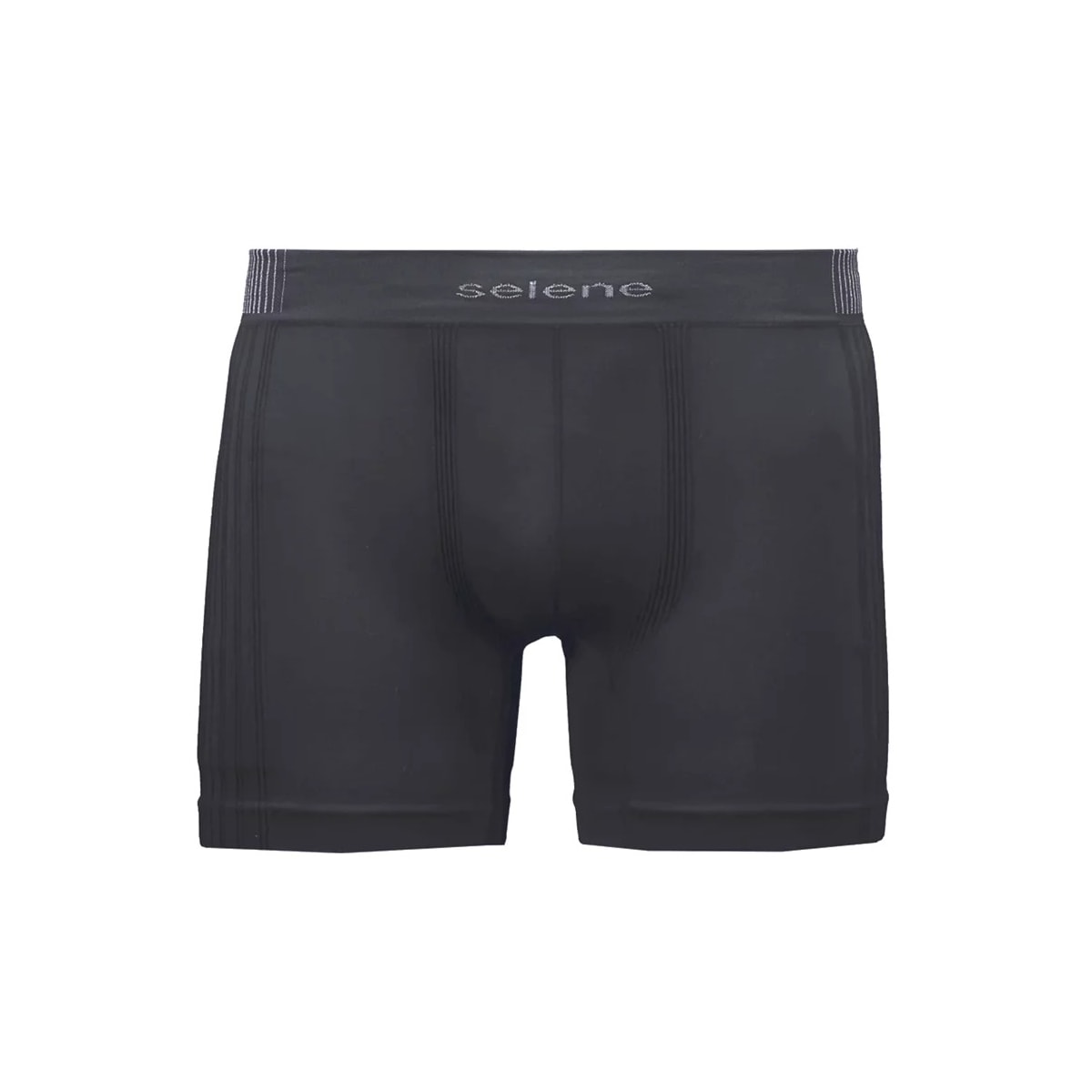 Kit 2 Cuecas Selene Boxer Sem Costura 11190 Preto/Chumbo Kit 2 Cuecas Selene Boxer Sem Costura 11190 Preto/Chumbo