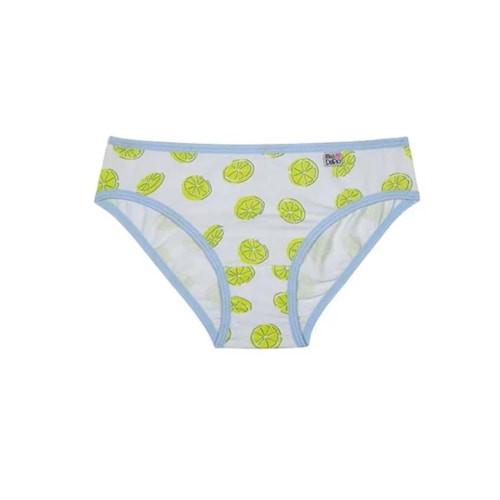 Kit 3 Calcinha Delrio Infantil 51309 Branco Limão